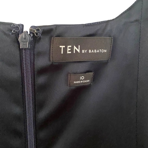Ten by Babaton Aritzia Premier Black Scuba Mini Dress Size 10 - Picture 6 of 10